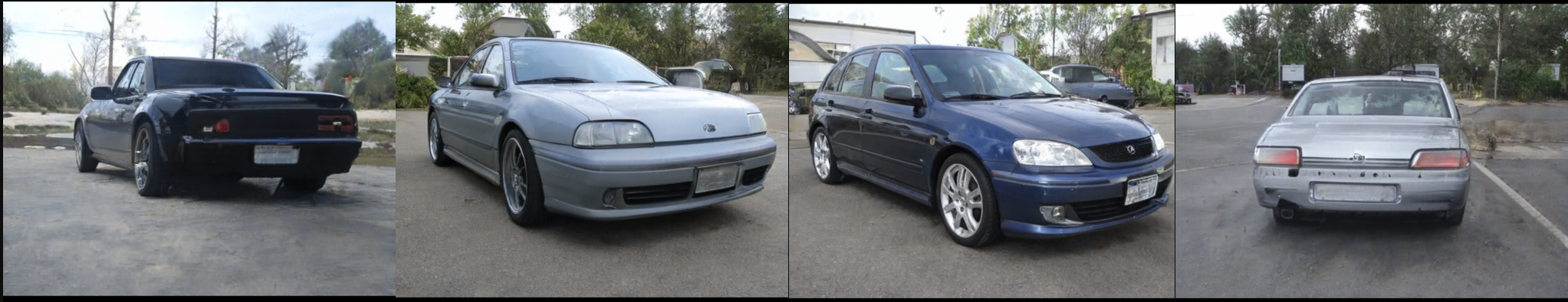 Cars generated by our StyleGAN2 workflow.