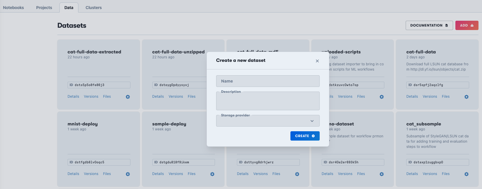 Create dataset