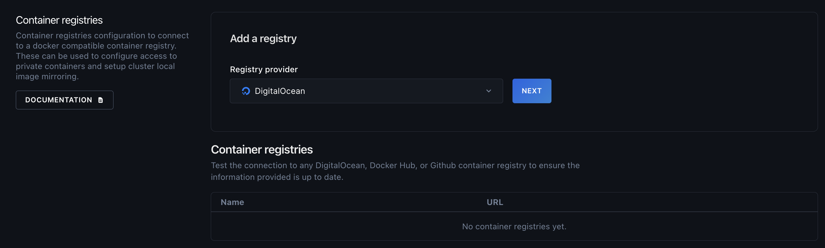 Container Tab