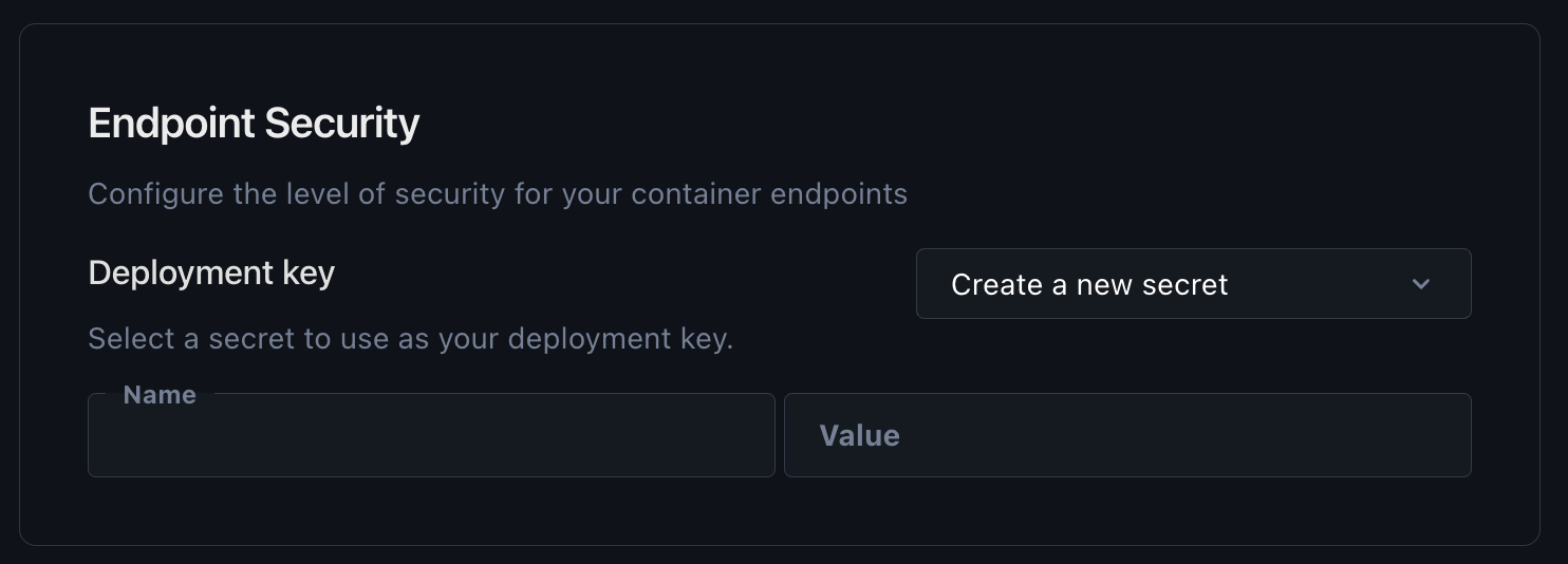 Creating secure endpoint