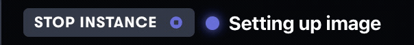 The status bar lets us know the state of the notebook. Other states include Running, Saving, and Offline.